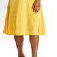 Ralph Lauren Women's Twist Front Jersey Dress Yellow Size 14