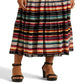 Ralph Lauren Women's Striped Crinkle Georgette Skirt Black Size 10