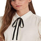 Ralph Lauren Women's Crinkle Georgette Puff Sleeve Shirt Brown Size X-Large