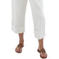 Ralph Lauren Women's Pleated Stretch Ankle Pants White