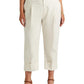 Ralph Lauren Women's Stretch Cotton Ankle Pants White Size 18W