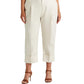 Ralph Lauren Women's Double Faced Stretch Cotton Ankle Pants White