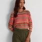 Ralph Lauren Women's Striped Cotton Blend Sweater Assorted Size Small
