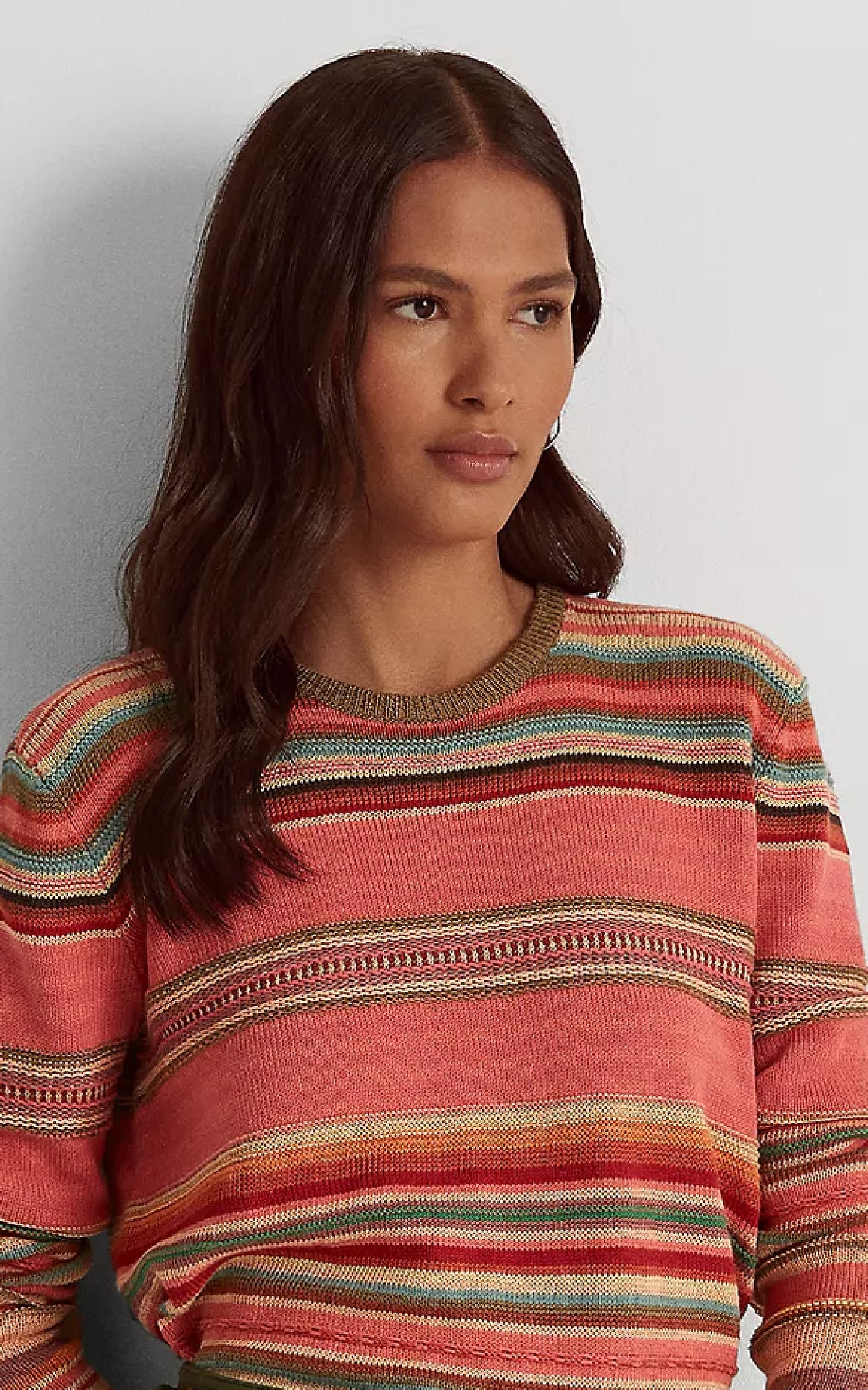 Ralph Lauren Women's Striped Cotton Blend Sweater Assorted Size Small