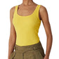 Ralph Lauren Women's Cotton Blend Tank Top Yellow Size X-Large