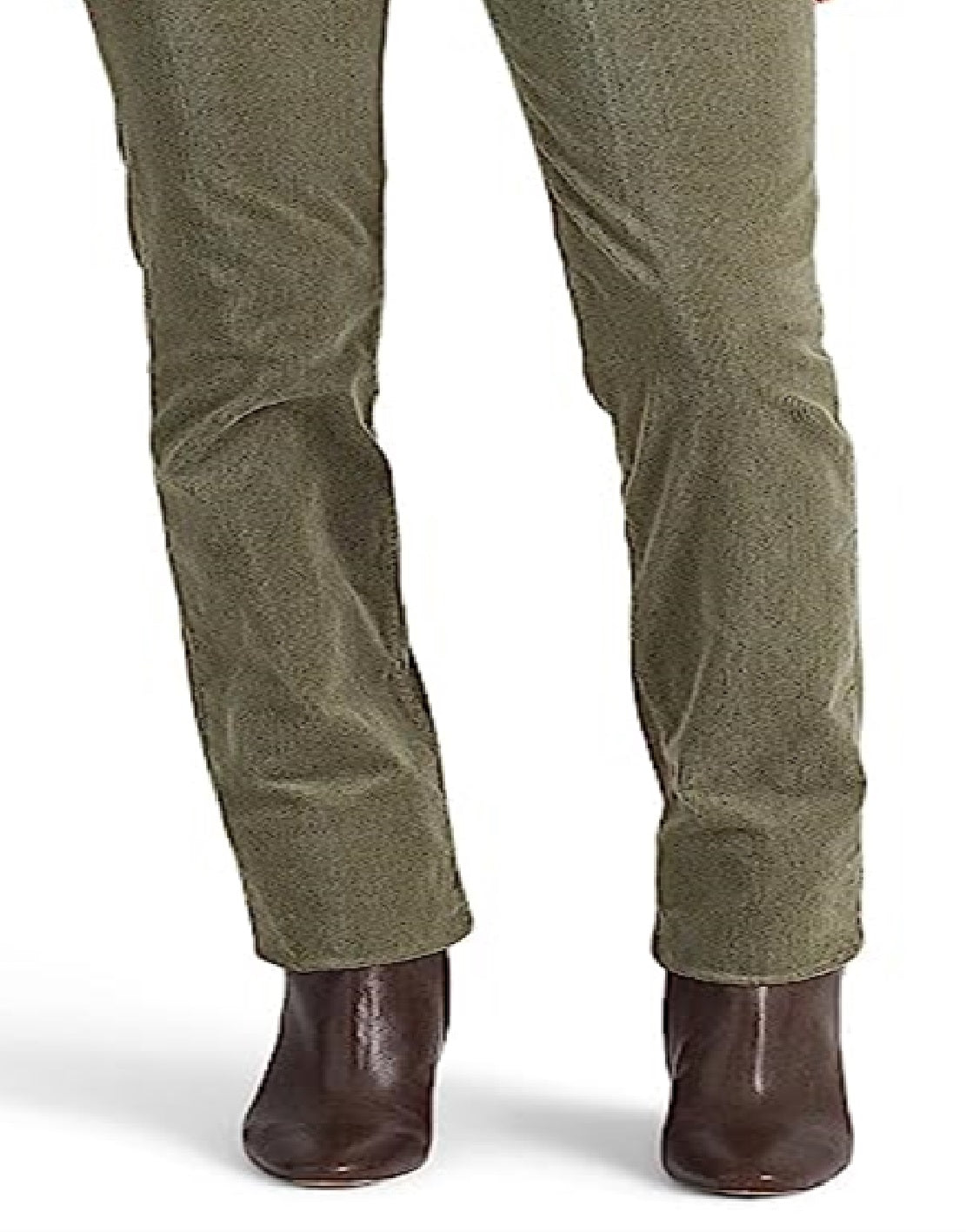 Ralph Lauren Women's Corduroy Mid Rise Straight Pant Green Size 16