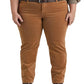 Ralph Lauren Women's Corduroy Mid Rise Straight Pant Brown Size 20W