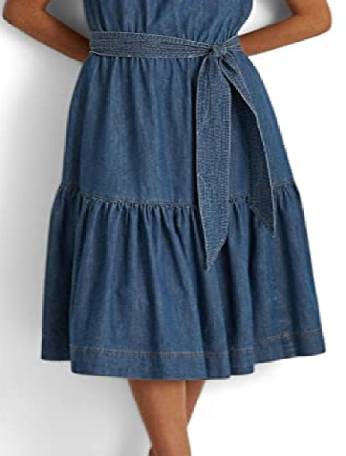 Ralph Lauren Women's Denim Sleeveless Dress Blue Size 2 Petite