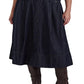 Ralph Lauren Women's Button Front Denim Skirt Blue Size 14