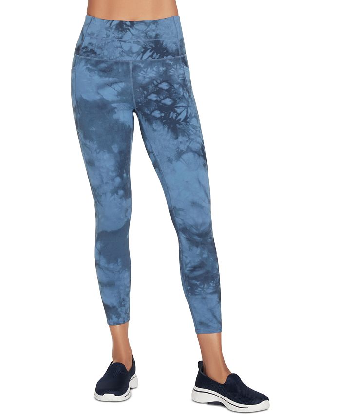 Skechers Women's Sketchdye 7/8 Leggings Blue Size Medium