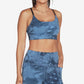 Skechers Women's Strappy Crossback Sports Bra Blue Size Medium
