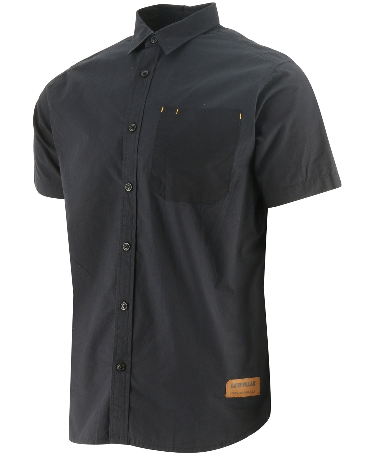 Caterpillar Men's Colorblocked Work Shirt Black Size Large