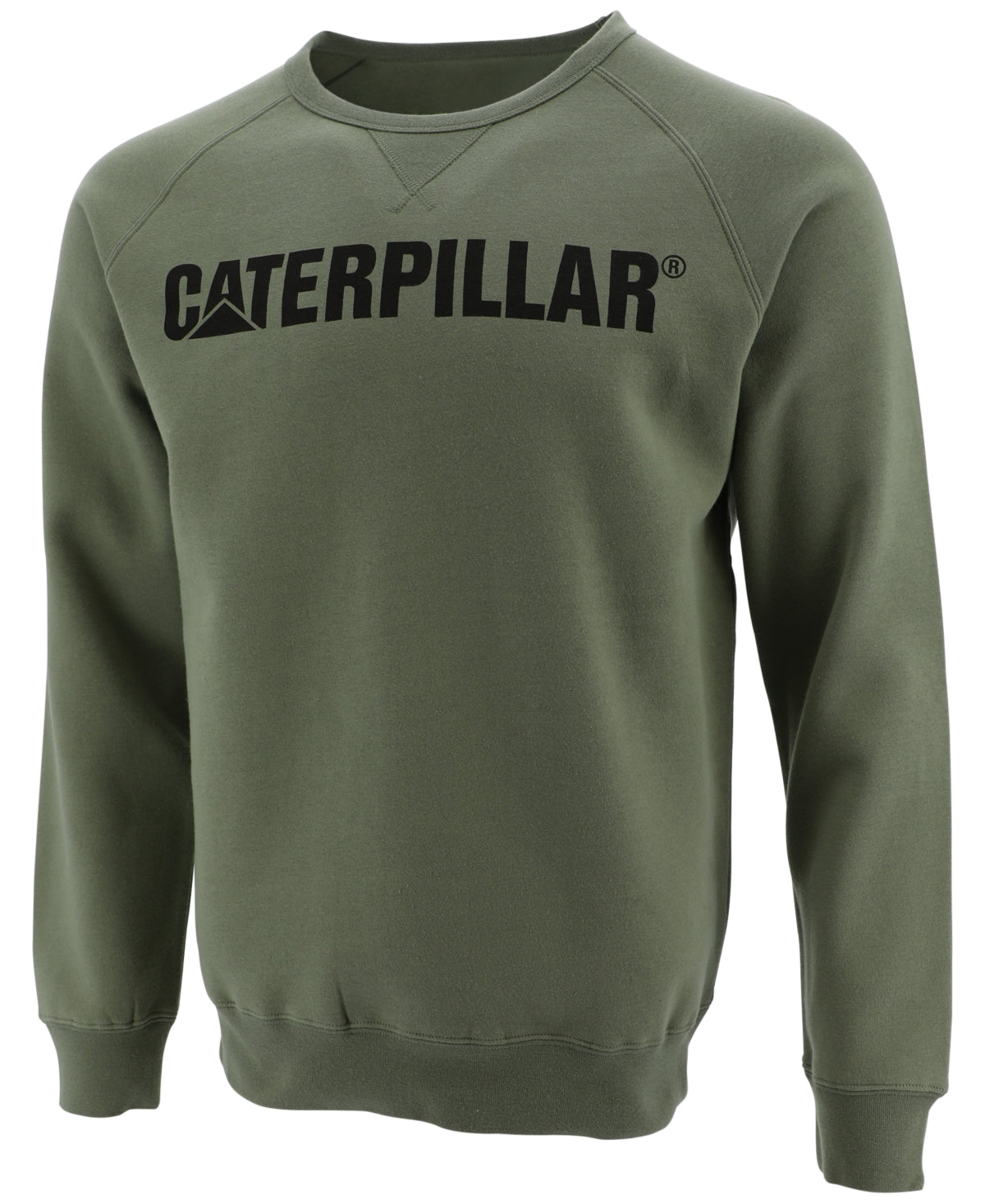 Caterpillar Men's Foundation Logo Print Sweatshirt Green Size XX-Large