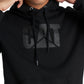 Caterpillar Men's Foundation Logo Print Hoodie Black Size Large