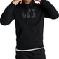 Caterpillar Men's Foundation Logo Print Hoodie Black Size Large