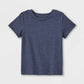 Cat & Jack Toddler Boys' Solid Jersey Knit Short Sleeve T-Shirt Navy Blue 5T