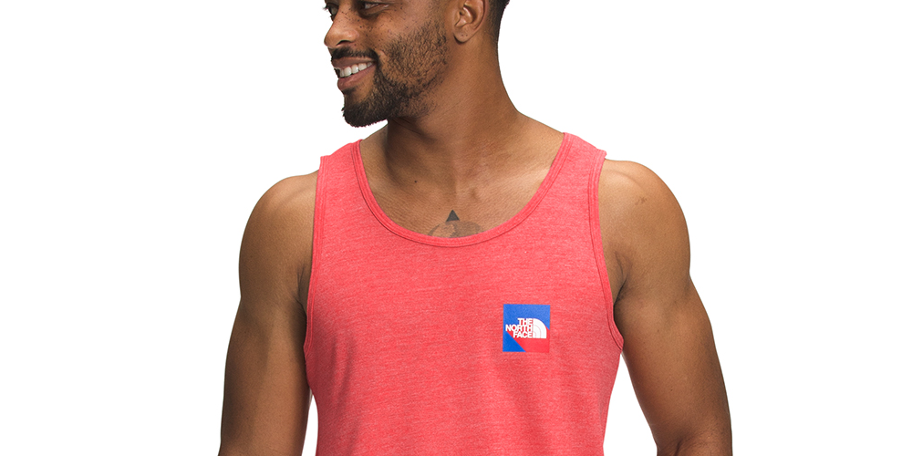 The North Face Men's Americana Tri Blend Tank Red Size Large