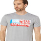 The North Face Men's Americana Tri Blend Short Sleeve Tee Gray Size XX-Large