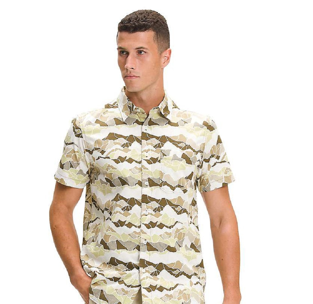 The North Face Men's Baytrail Pattern Shirt Green Size X-Large