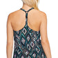 Island Escape Women's T-Back Underwire Tankini Top Swimsuit Black