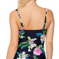 Island Escape Women's Tahiti Convertible Tankini Top Swimsuit Black Size 10