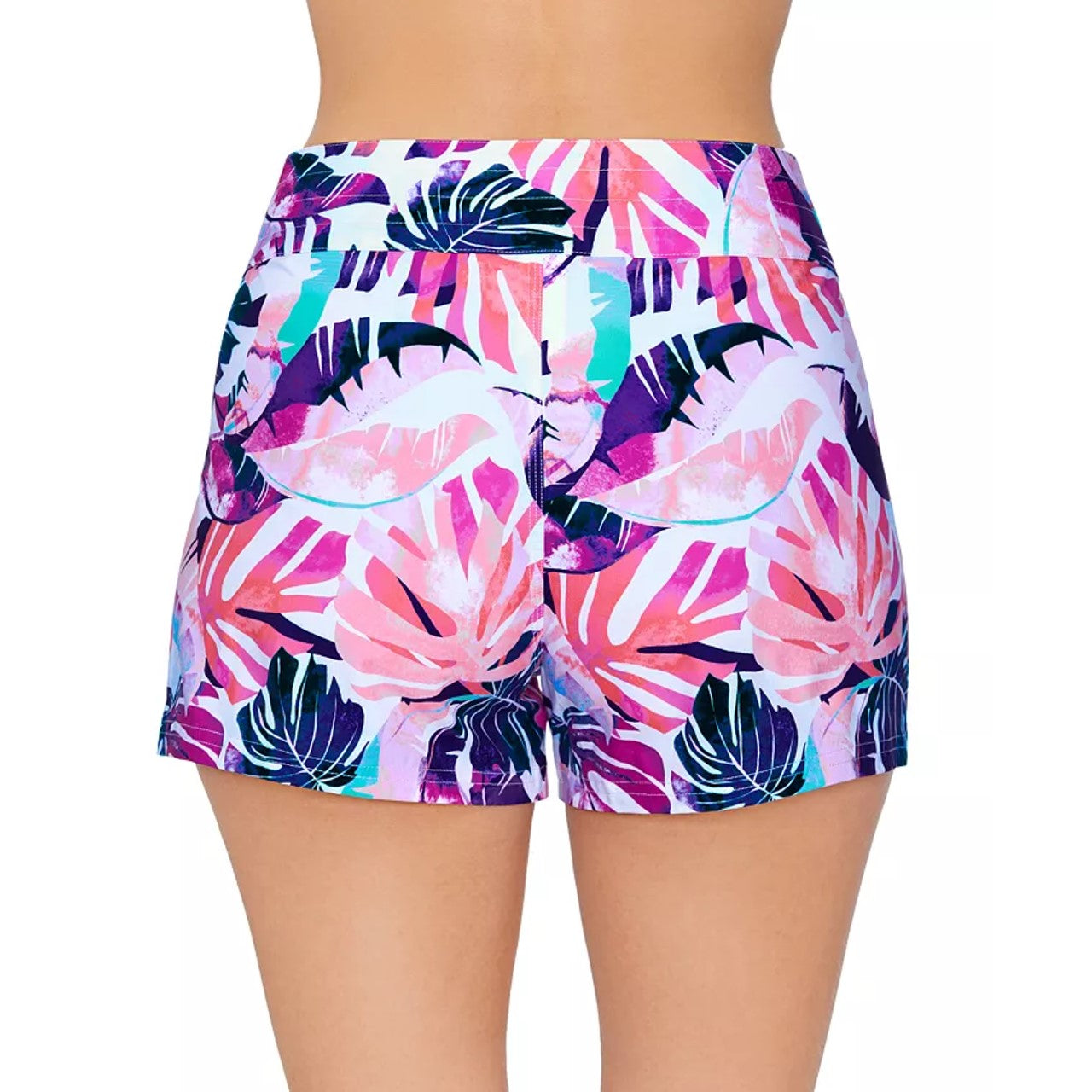 Island Escape Women's Island Board Shorts Swimsuit White