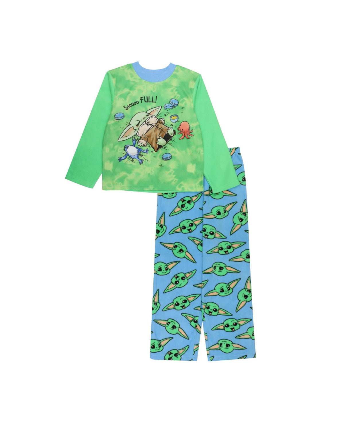 AME Little Boy's Mandalorian Top and Pajama Set 2 Piece Green Size 6