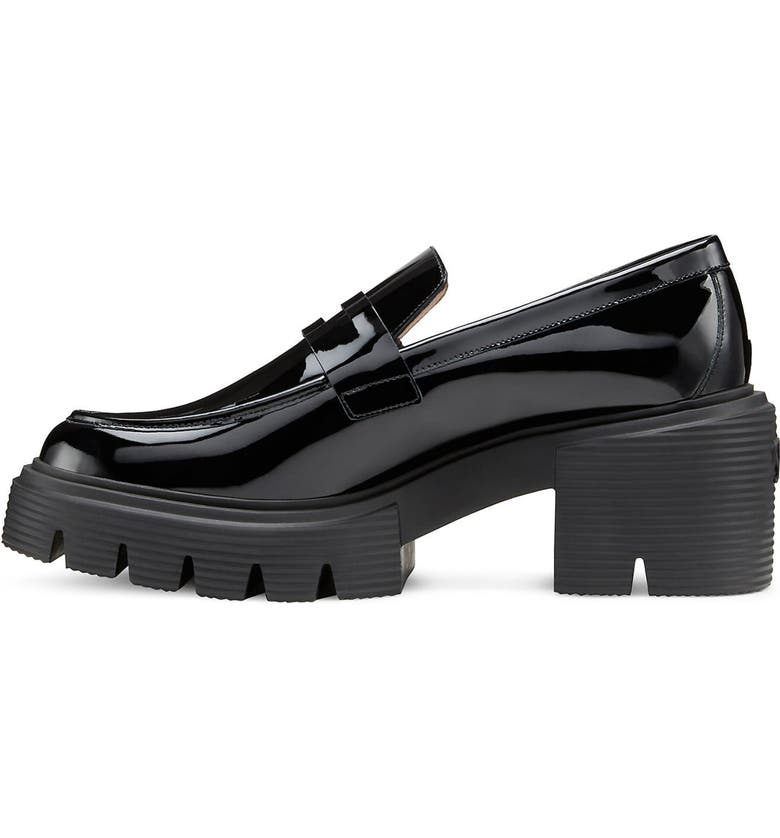Stuart Weitzman Women's Soho Loafer Black Size 7.5 M
