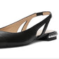 Stuart Weitzman Women's Embellished Slingback Flats Black Size 8.5 M