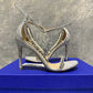 Stuart Weitzman Women's Nudist High Heel Sandals Gray Size 5.5 M