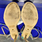 Stuart Weitzman Women's High Heel Wrap Sandals Gray Size 7.5 M