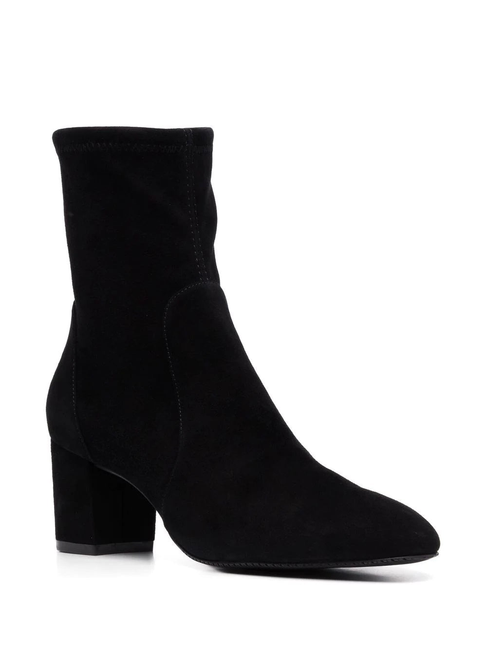 Stuart Weitzman Women's Sleek 60 Sock Bootie Black Size 8 M