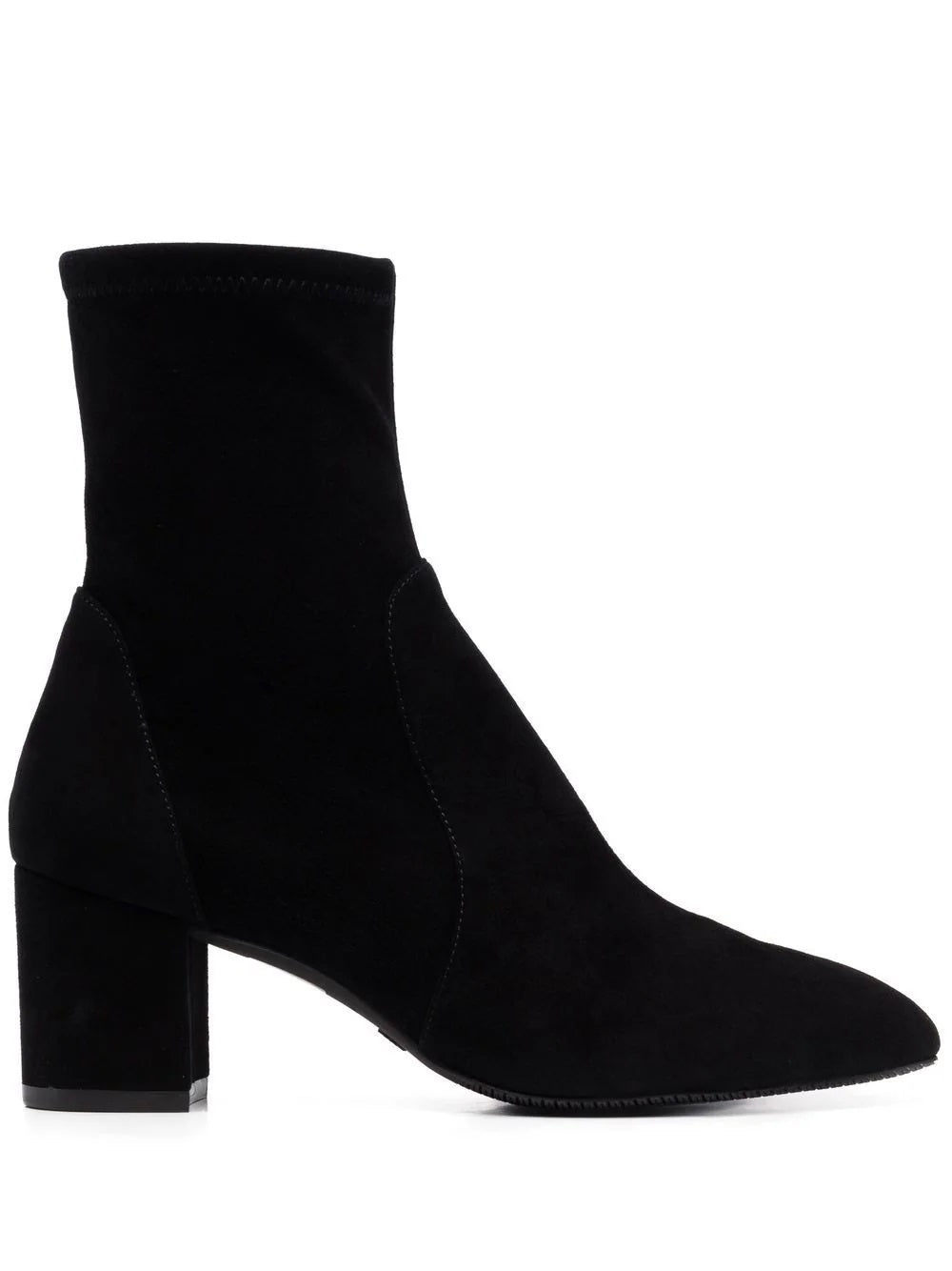 Stuart Weitzman Women's Sleek 60 Sock Bootie Black Size 8 M