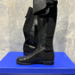 Stuart Weitzman Women's Knee High Lug Sole Riding Boots Black Size 9.5