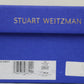 Stuart Weitzman Women's Gemcut Curve Pointed Toe Slingback Pump Black Size 7.5