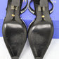 Stuart Weitzman Women's Gemcut Curve Pointed Toe Slingback Pump Black Size 7.5