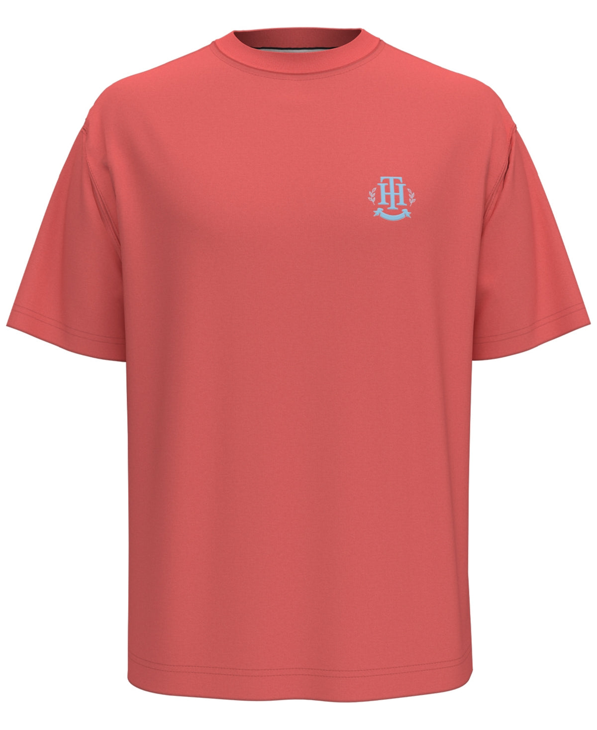 Tommy Hilfiger Men's Jersey Monogram Short Sleeve TShirt Pink Size XXLarge