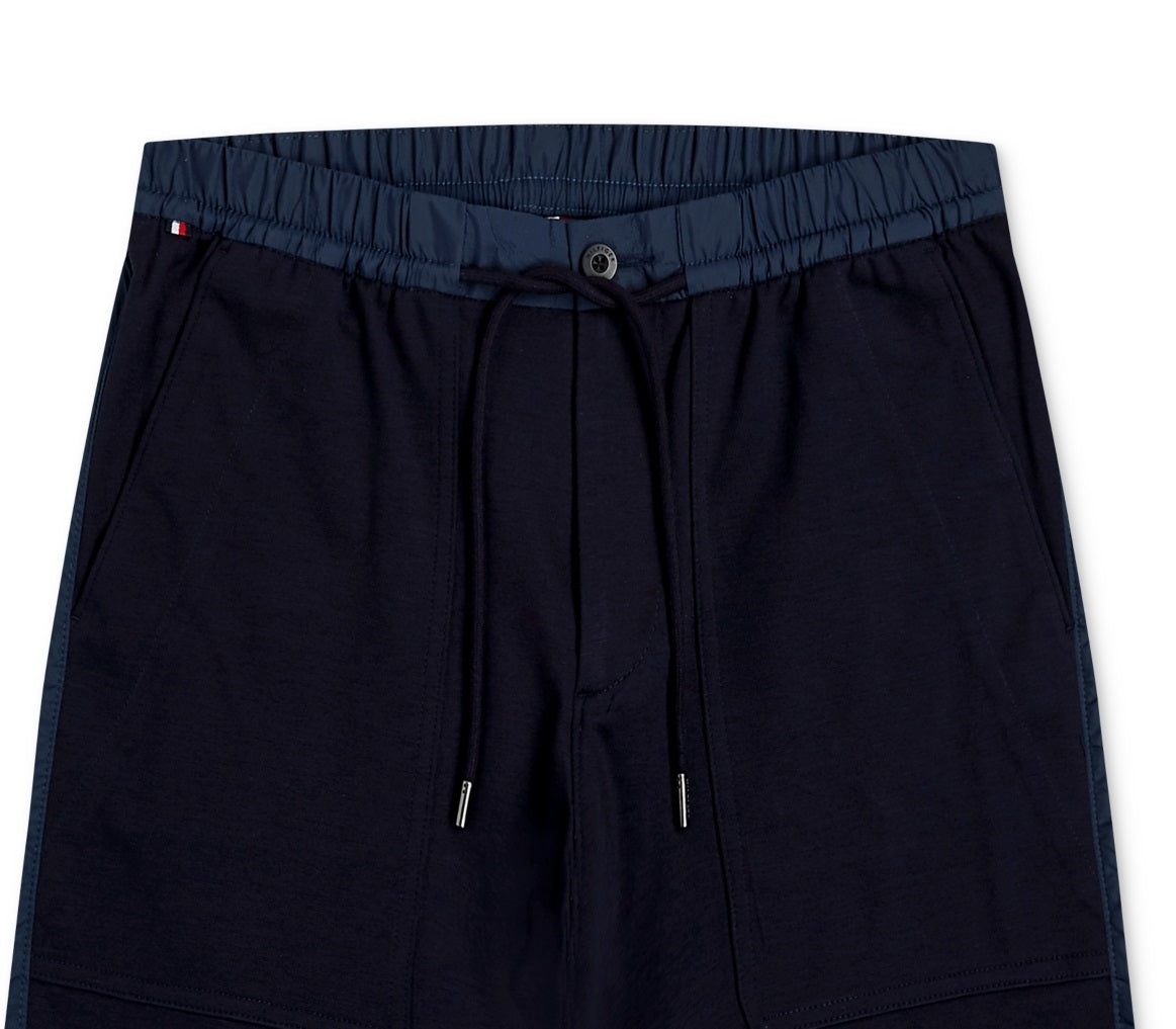 Tommy Hilfiger Men's Harlem Mixed Media Utility Short Blue Size 40