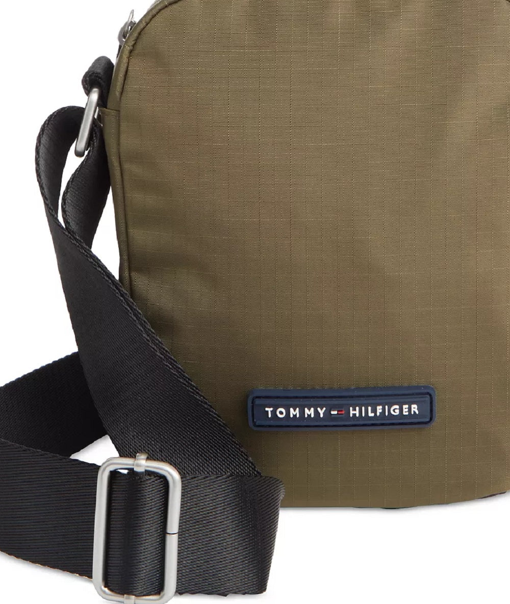 Tommy Hilfiger Men's Alexander Mini Zip Close Reporter Bag Green Size Regular