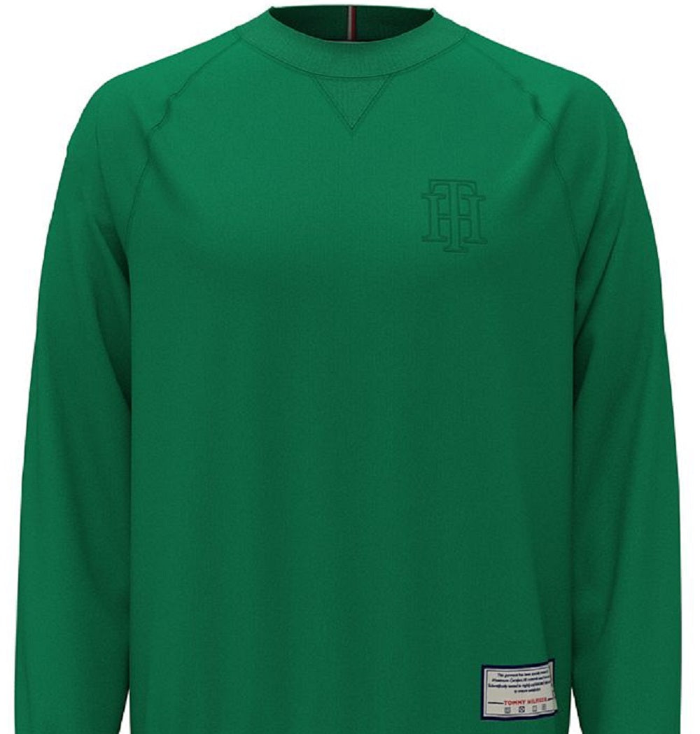 Tommy Hilfiger Men's Paul Heritage Long Sleeve T-Shirt Green Size X-Large