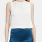 High-Waist Legging in Stretch Satin Blue Size 8