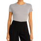 Theory Women's Apex Tiny Tee Gray Size Medium