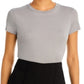 Theory Women's Apex Tiny Tee Gray Size Medium