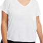 Champion Women's Powerblend T-Shirt White Size 1X