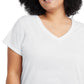 Champion Women's Powerblend T-Shirt White Size 3X