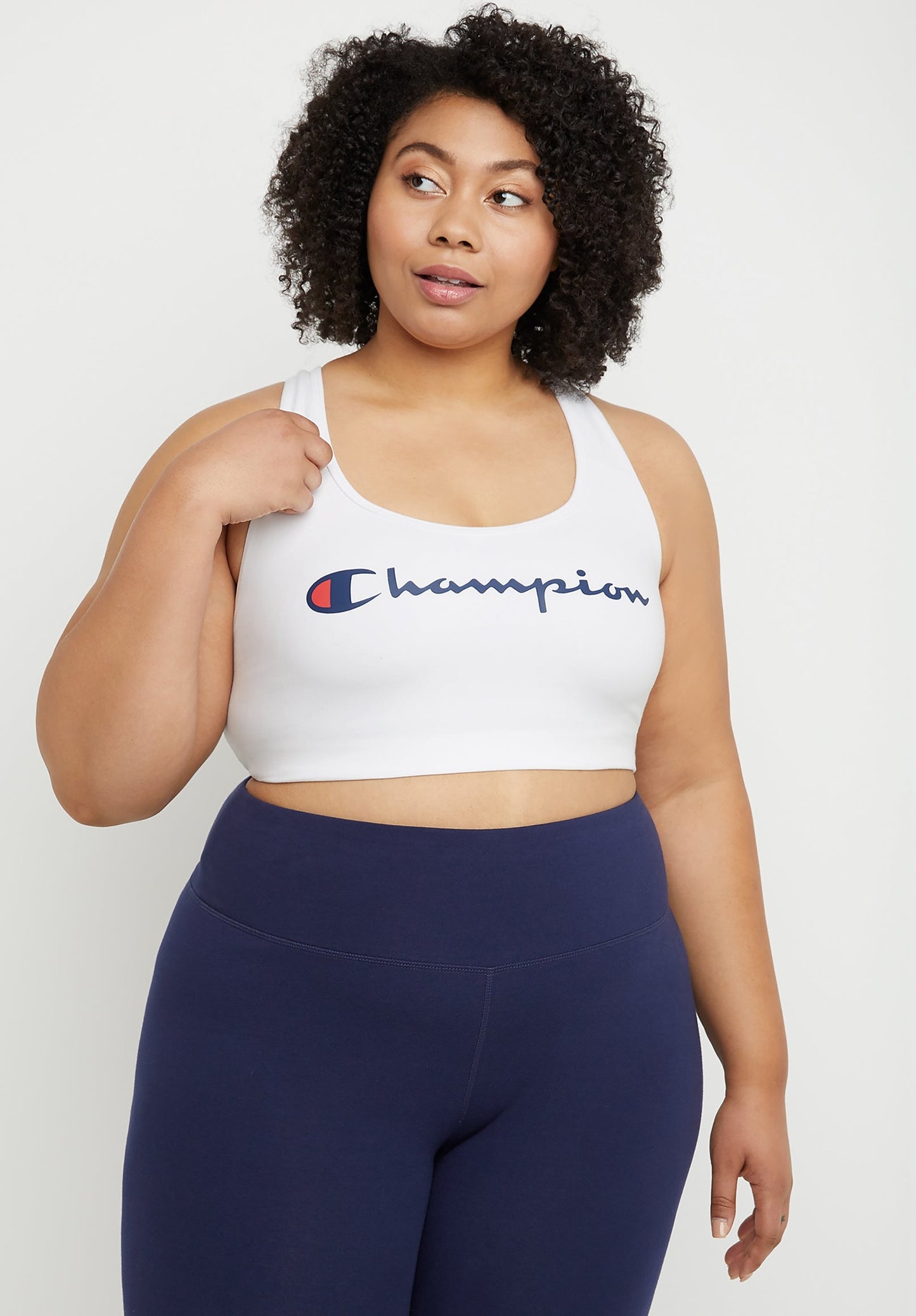 Champion Women's Authentic Sports Bra White Size 1X