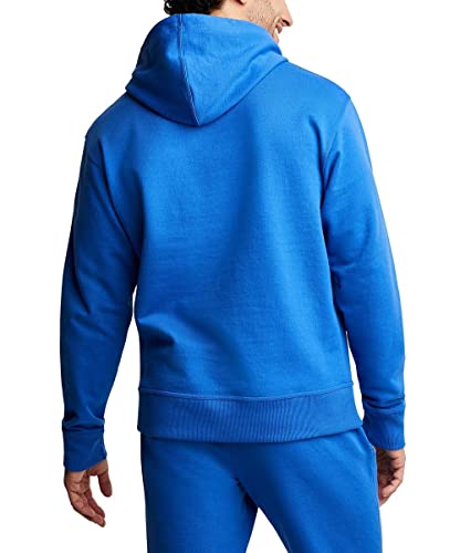 Champion Men's Logo Hoodie Blue Size Medium