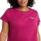 Champion Women's Logo T-Shirt Pink Size 1X