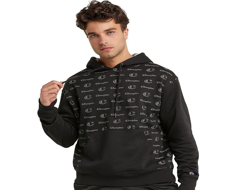 Champion Men's Powerblend Fleece Hoodie Oxford Black Size XX-Large