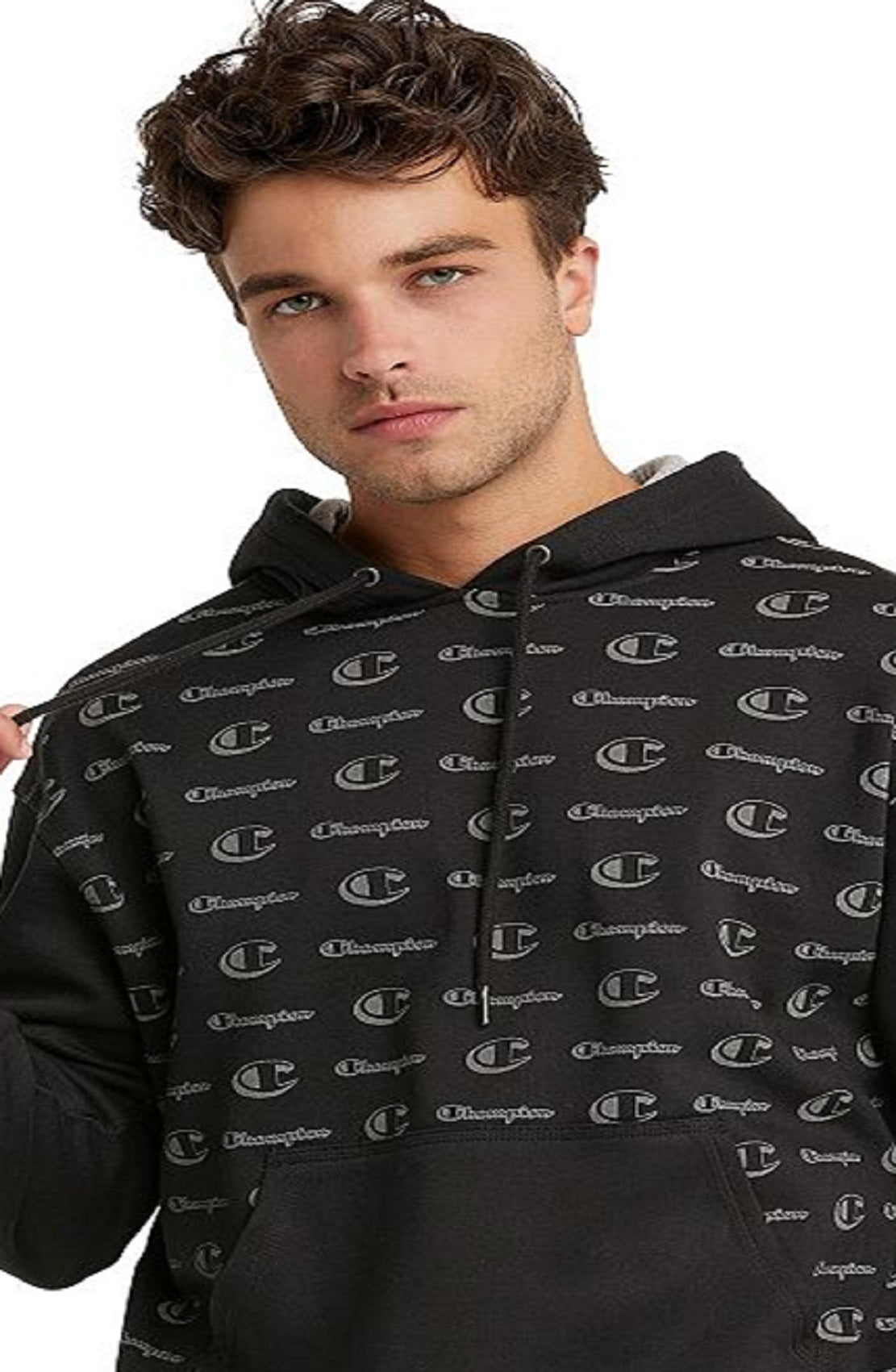 Champion Men's Powerblend Fleece Hoodie Oxford Black Size XX-Large